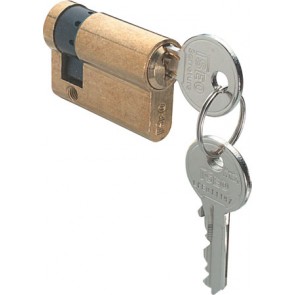 Single cylinder, master keyed, matt nickel