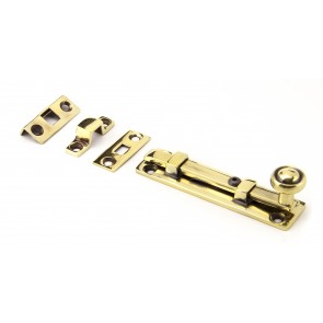 Universal Straight Door Bolts - Aged Brass - Various Sizes