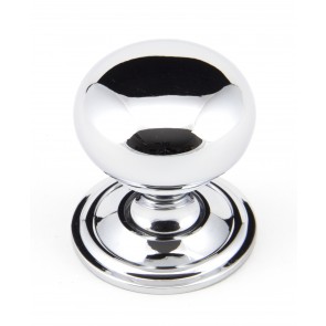 Mushroom Cabinet Knob - Polished Chrome