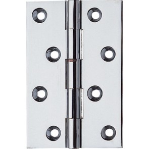 Brass strong butt hinge, 102 x 67 mm