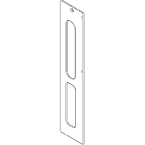 Door and frame template set for Tectus TE 540 3D A8 hinge