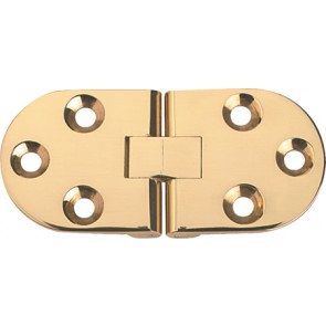 Brass counterflap hinge, 75 x 34 mm