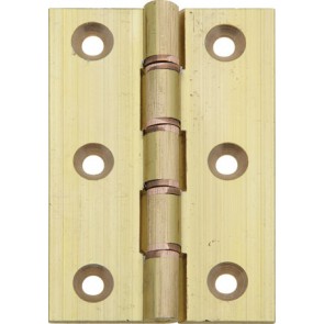 Brass DPBW butt hinge,  76 x 51 mm