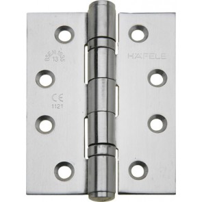 Stainless steel 2BB butt hinge, 102 x 76 mm