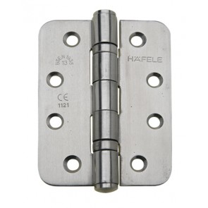 Stainless steel ball bearing butt hinge, 102 x 76 mm