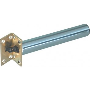 Concealed jamb door closer, rectangular plates