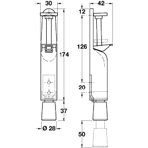 Foot operated door holder