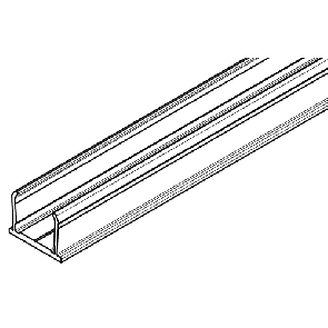 Cover Profile Fixed Glass Alu 1250mm