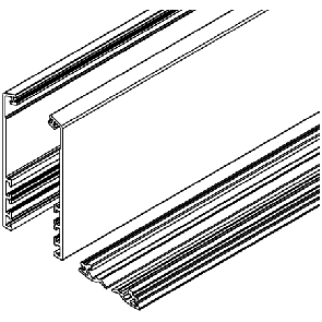 Cover Profile Set Silv Anod Alu