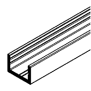 Hawa Fixed Glass Profile 3500mm SAA