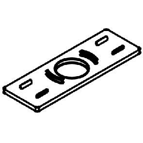 HAWA-Junior glass fixing parts, for glass retainer profile