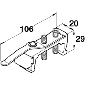 Junior 80 Inox Track Stopper