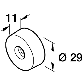 Rubber Buffer 29mmdia