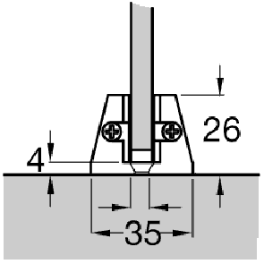 Bottom Guide Alu Silv Anod