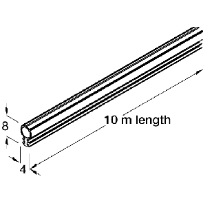 Hollow Black Rubber Seal 10m