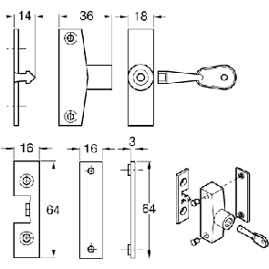 Snaplock F Window Std Key - White