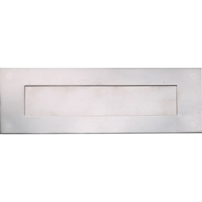Letter plate, stainless steel, 330 x 110 mm