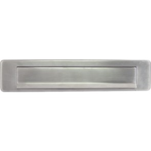 Letter plate, stainless steel, 350 x 73 mm
