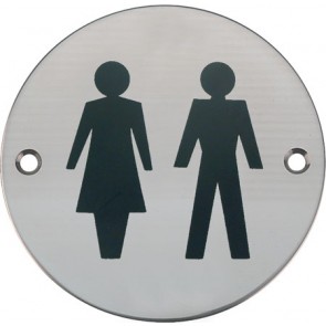 Unisex WC graphic sign