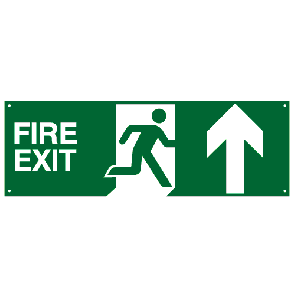 Fire Exit Sign Plast 600x200mm