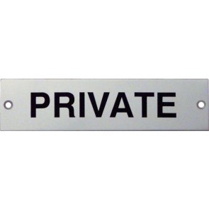 Private Sign 140x35mm Sss
