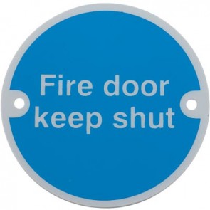 Fire door keep shut sign