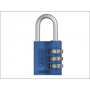 145/30 30mm Blue Combination Aluminium Padlock 46577