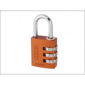 145/30 30mm Orange Combination Aluminium Padlock 46579
