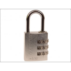 145/30 30mm Silver Combination Aluminium Padlock 46583