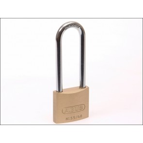 55/40HB63 40mm Brass Padlock Long Shackle 63mm