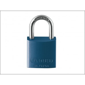 72/40 40mm Aluminium Padlock Blue Keyed Alike TT60121