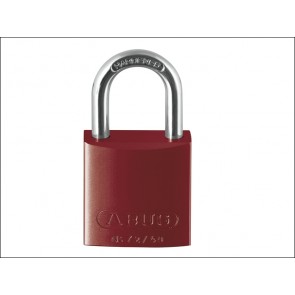 72/40 40mm Aluminium Padlock Red Keyed Alike TT02162