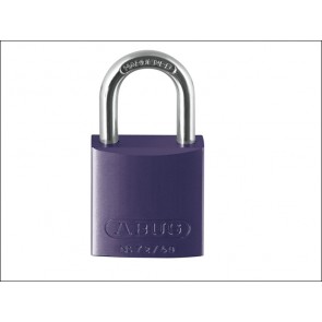 72/40 40mm Aluminium Padlock Violet Keyed Alike TT04072