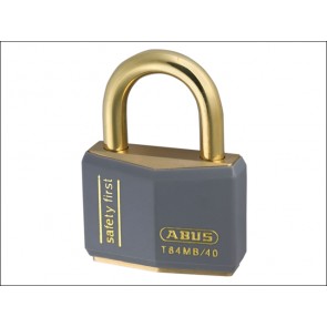 T84MB/40 40mm Grey Safety First Rustproof Padlock Keyed Alike 8405