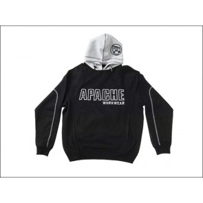 Black / Grey Hooded Sweatshirt Extra Large