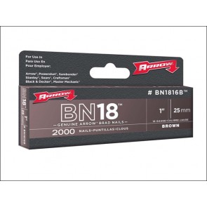BN1816B Head Brad/ Nails Pack 2000 25mm