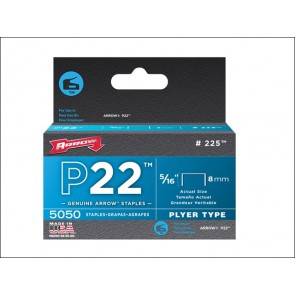 P22 Staples Box 5000 8mm - 5/16in