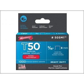 T50M 505m Monel staples (1000) 8mm 5/16in