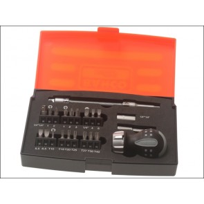 Stubby Ratchet Screwdriver Set 22 Piece