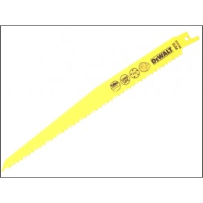DT2349 Reciprocating Blades Fast Cuts in Wood with Nails - Tough Plastics 228mm