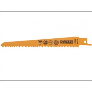 DT2359 Reciprocating Blades Fast Cuts in Wood with Nails - Tough Plastics 152mm