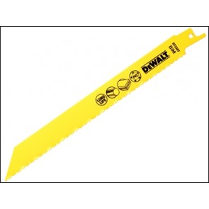 DT2387 Reciprocating Blades Bi Metal for Plastic, Pipes 3-12mm 203mm