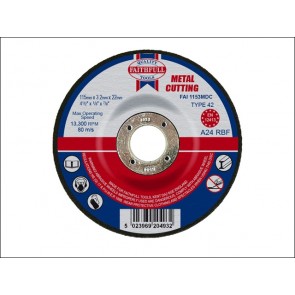 Cut Off Disc for Metal Depressed Centre 115 x 3.2mm x 22mm