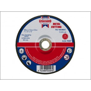Cut Off Disc for Metal Depressed Centre 180 x 3.2 x 22mm