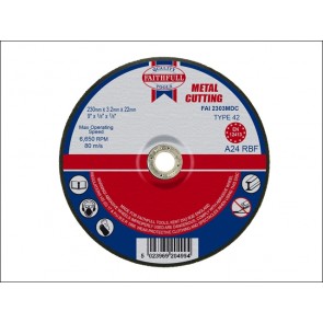 Cut Off Disc for Metal Depressed Centre 230 x 3.2 x 22mm