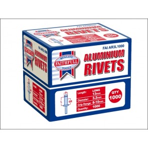 Aluminium Rivets 3mm Long (Pack of 1000)