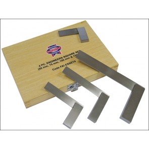 Engineers Squares Set 4pce (50, 75, 100, 150mm)