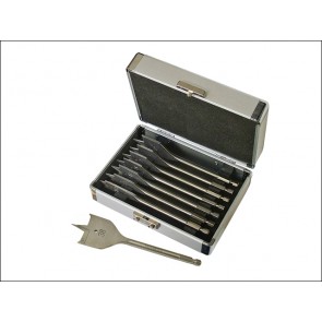 Flat Bit Set 8pc in Wooden Box