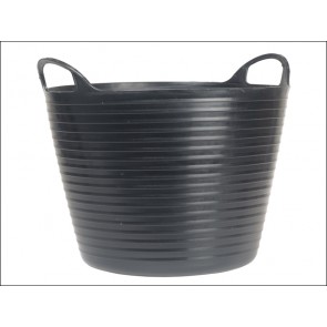 Heavy-Duty Polyethylene Flex Tub 28 Litres Black