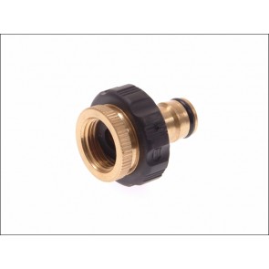 Brass Dual Tap Connector 1/2in & 3/4in